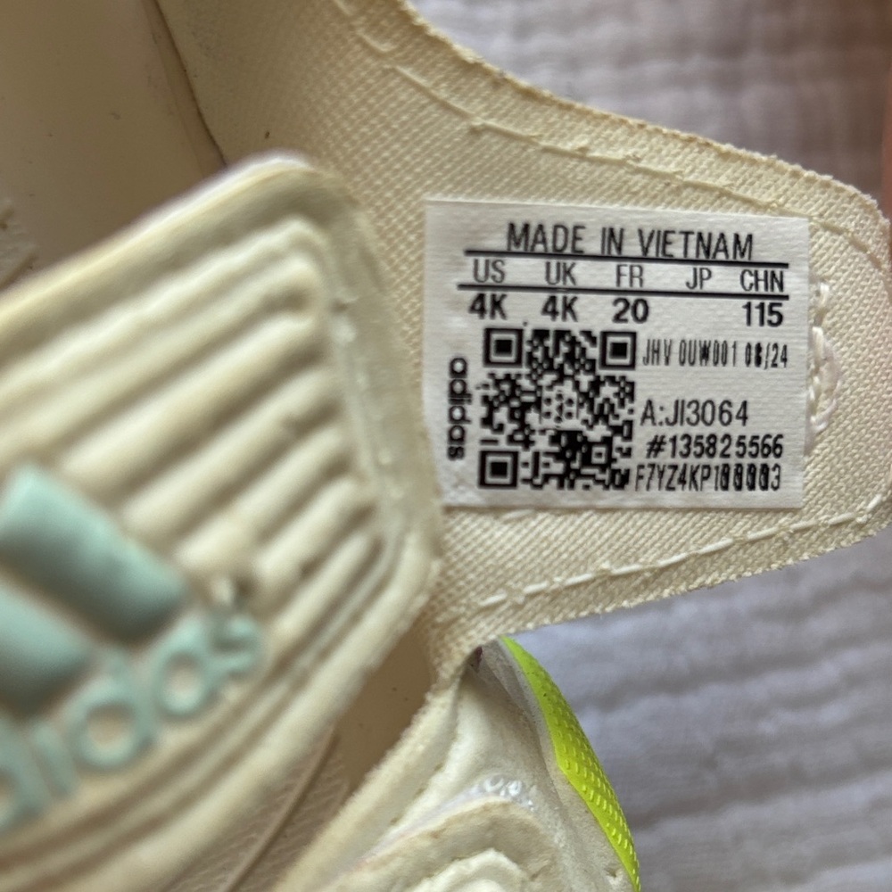 Adidas Kids Sandals - Cream with Pastel Accents - Picture 6 of 6